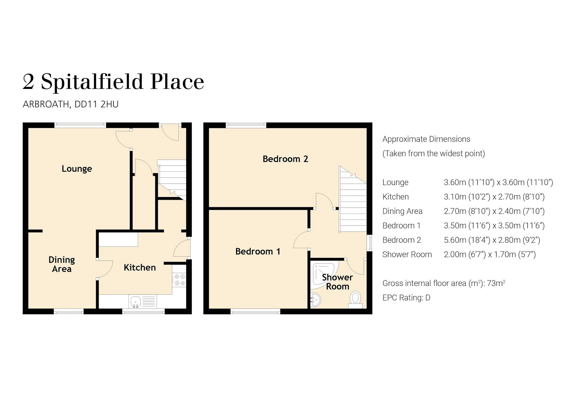 2 Spitalfield Place, , Arbroath, DD11 2HU McEwan Fraser Legal